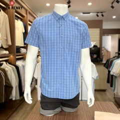 Áo Sơ Mi Nam Tay Ngắn Caro Form Ôm WS25SS57C-SDBB