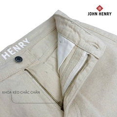 Quần Short Khaki Túi Hộp Nam John Henry  SP25SS03P-AKJN