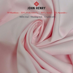 Áo Sơ Mi Nam Tay Ngắn John Henry Trơn Không Họa Tiết WS25FH71P-SDBBEX