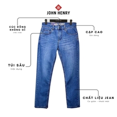 Quần Jean Dài Nam John Henry Form Ôm JN25SS27P-SL - Slim Fit