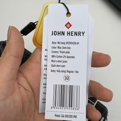 Quần Short Jean Nam John Henry Trẻ Trung Năng Động SP25FH29C-JN