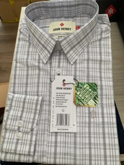 Áo Sơ Mi Nam Tay Ngắn John Henry Caro WS25SS40C-LDBB