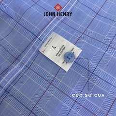 Áo Sơ Mi Nam Tay Ngắn John Henry họa tiết WS25SS47P-SD