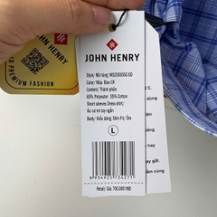 Áo Sơ Mi Nam Ngắn Tay John Henry Form Ôm WS25SS55C-SD