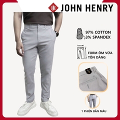 Quần Kaki Nam John Henry KP25SS15P-NMSC - Slim Fit - Form Ôm