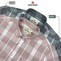Áo Sơ Mi Nam Tay Ngắn John Henry Caro WS25FH88P-SDBB