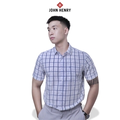Áo Sơ Mi Nam Tay Ngắn John Henry Caro WS25FH80T-SDBB
