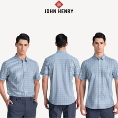 Áo Sơ Mi Nam Tay Ngắn John Henry Caro WS25SS39C-SCBB