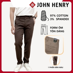 Quần Kaki Nam John Henry KP25FH16T-NMSL - Slim Fit - Form Ôm