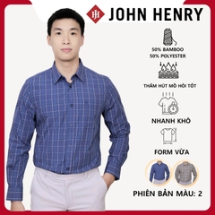 Áo Sơ Mi Nam Tay Dài John Henry Caro WS25FH83T-LDBB