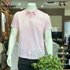 Áo Sơ Mi Nam Tay Ngắn John Henry Trơn Không Họa Tiết WS25FH71P-SDBBEX