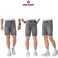 Quần Short Jean Nam John Henry Trẻ Trung Năng Động SP25FH21T-AKJN