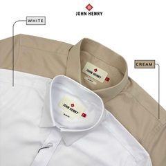 Áo Sơ Mi Nam Tay Ngắn John Henry lịch lãm, thời thượng WS25FH76P-SD