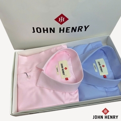 Áo Sơ Mi Nam Tay Ngắn John Henry Trơn Không Họa Tiết WS25FH71P-SDBBEX