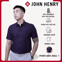 Áo Sơ Mi Nam Tay Ngắn Họa Tiết Form Ôm Vừa WS25FH58C-CFBB