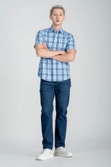 Áo Sơ Mi Nam Ngắn Tay John Henry Caro WS25SS04T-SC