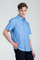Áo Sơ Mi Ngắn Tay John Henry Form Ôm WS25SS19C-SDBB