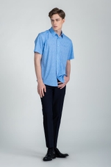 Áo Sơ Mi Ngắn Tay John Henry Form Ôm WS25SS19C-SDBB