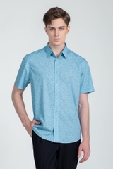 Áo Sơ Mi Ngắn Tay John Henry Form Ôm WS25SS19C-SDBB