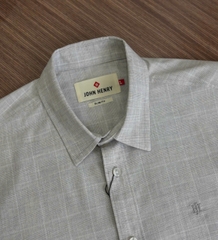 Áo Sơ Mi Nam Tay Ngắn John Henry, họa tiết WS25SS29P-SC