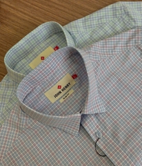 Áo Sơ Mi Nam Tay Ngắn John Henry họa tiết WS25SS05T-SDBB