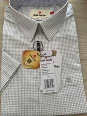 Áo Sơ Mi Nam Ngắn Tay John Henry Form Vừa WS25SS49P-CF