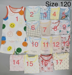 Bộ cotton Hàn ba lỗ