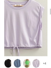 Áo croptop buộc dây Double Zero