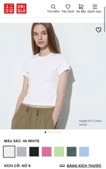 A37 Áo phông croptop Uni