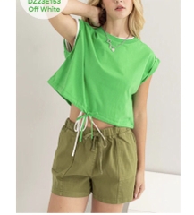 Áo croptop buộc dây Double Zero
