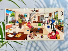 Sách - Thẻ - Mắt nhanh miệng nói (Học qua chơi, không dạy đọc thẻ, mà dạy dùng từ trong cuộc sống)