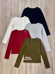 Áo thun tay dài un1 bigsize(henley uni)