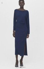 Đầm xoài mng cổ thuyền nhún eo bigsize xuất xịn