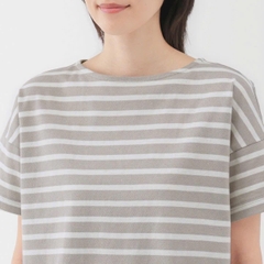 Áo thun sọc muji cotton basic bigsize