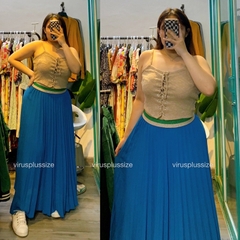 [viruSpluSSize]Áo dây len gân Lace up F21 & f21 pluS bigSize