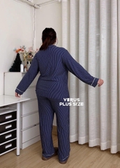 Bộ pijama mặc nhà kẻ sọc bigsize