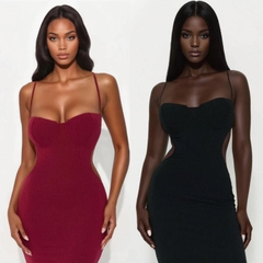 Đầm dây maxi Fashion cut eo quyến rũ bigsize xuất xịn
