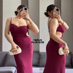 Đầm dây maxi Fashion cut eo quyến rũ bigsize xuất xịn