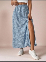 Chân váy midi Shein xẻ bigsize xuất xịn