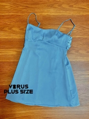 Đầm dây lụa urban cột lưng xuất xịn bigsize