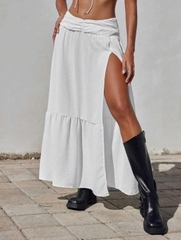 Chân váy maxi Shein xẻ bigsize xuất xịn