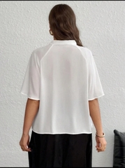 Áo voan Shein cột tay loe  thanh lịch bigsize