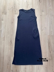 Đầm cộc tay Uni thun thoáng mát bigsize