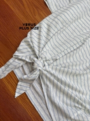 Áo thun linen Gap cổ V bigsize xuất xịn