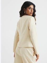 Blazer river cổ tim thanh lịch bigsize xuất xịn