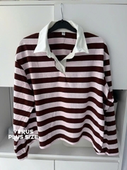 Áo polo sọc un1 cotton thoáng mát bigsize