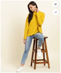 sale outlet - Áo tay dài f21 cổ cao nhẹ bigSize xuất xịn