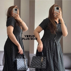 Đầm midi Lucky Linen xuất xịn bigsize