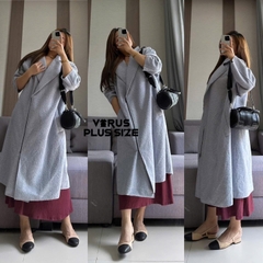 Sale outlet - Đầm mng thun gân midi bigsize