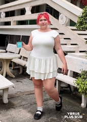 Đầm cộc tay wilfred aritzia tùng bèo bigsize
